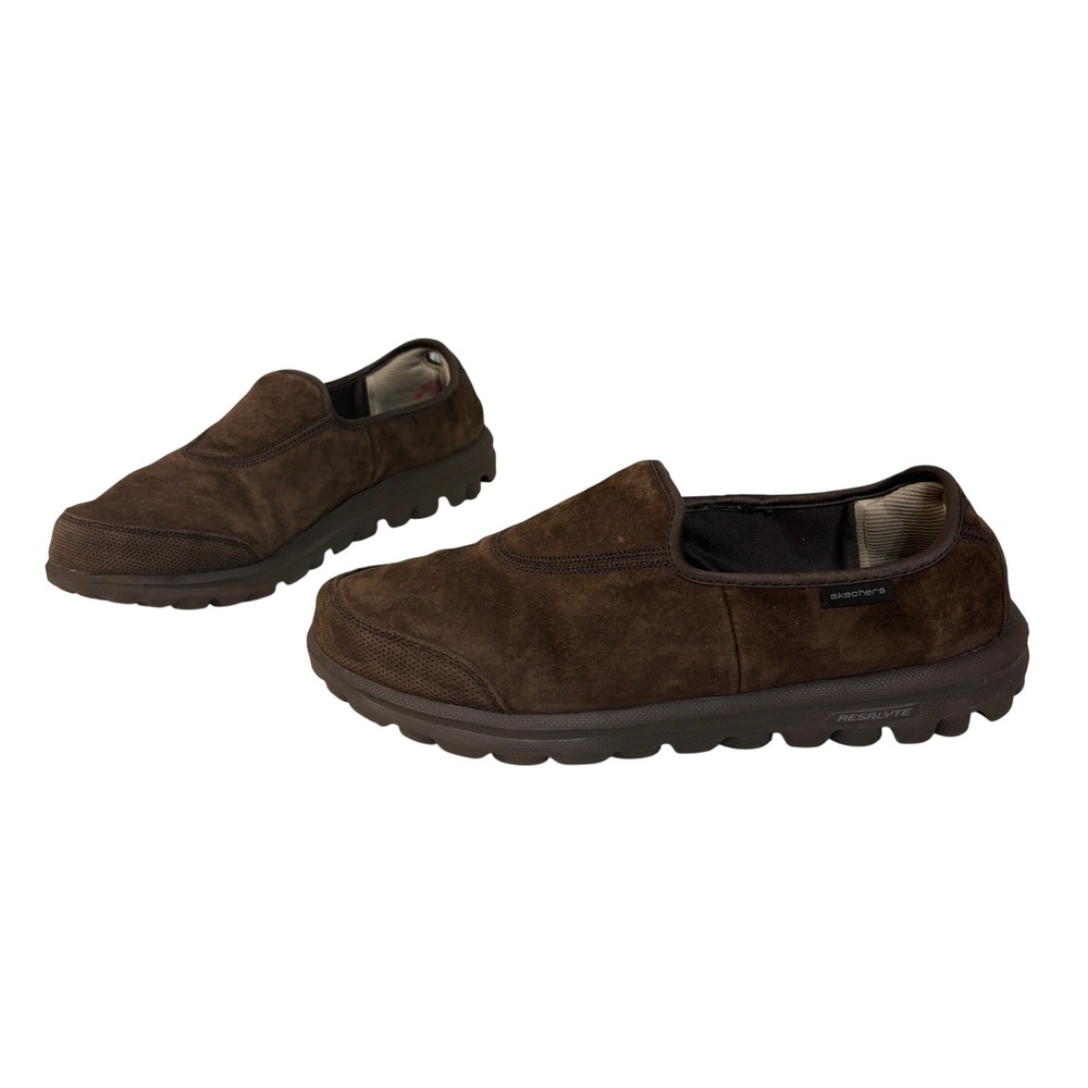 Skechers GOwalk 13766 Womens Slip On Loafers Walking Shoes Size 11 Brown Comfort